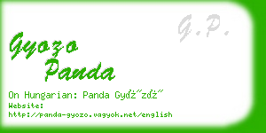 gyozo panda business card